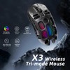 X3 Wireless Gaming Mouse with 70g Lightweight Hollowed Out Design