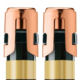 OWO Champagne Bottle Stopper Stainless Steel Champagne Stopper Champagne Stopper Champagne Stopper Champagne Stopper for Sparkling Wines Champagne (Pack of 2, Rose Gold)