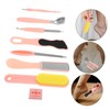 TOVINANNA 1set Ergonomic Pedicure Foot File Kit Multi-functional Dead Skin