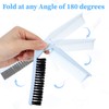 Nogeqi 2 PCS Double Teeth Folding Comb Foldable Comb with