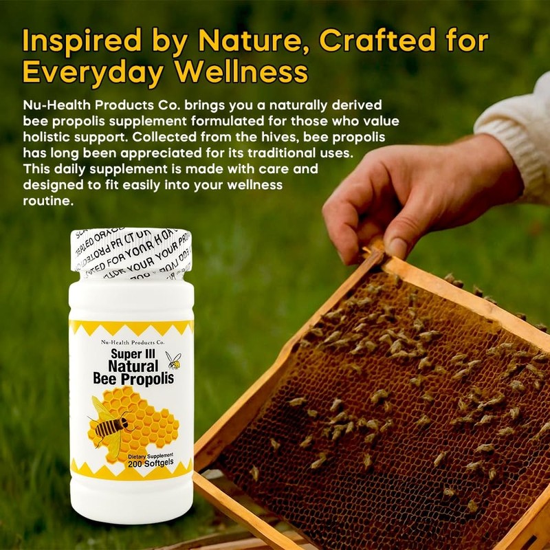NCB NCB TECHNOLOGY Nu-Health Super III Natural Bee Propolis –