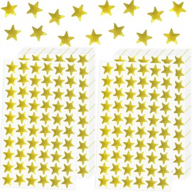 Mtxorvix 1620 Pack Star Stickers, Foil Gold Star Stickersr, 0.6" Diamete Small Foil Star Stickers, Small Foil Star Stickers for Kids Reward Home, School, Bar, DIY and Office Decoration (Gold)