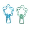 100 Pcs Binder Clips Hollow Cute Flower Shape Sturdy Metal