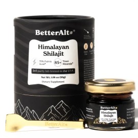 BetterAlt Pure Himalayan Shilajit Resin | Himalayan Superfood | Lab-Tested for Purity | Helps Build Energy Levels | 75 Servings | Dietary Supplement