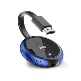 TIMBOOTECH Wireless HDMI Display Adapter 5G, 4K@30Hz Miracast Dongle Screen Mirroring Video & Audio Receiver for Laptop, PC, i-Phone, i-Pad, Tablet, Mac, Android, Windows to TV/Projector/Monitor Blue