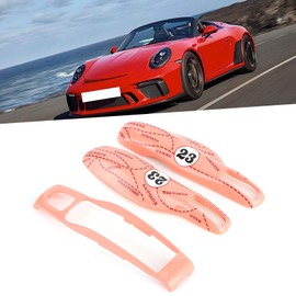Aramox Carcasa de la Llave del Coche, Pink Pig Key Case Remote Key Fob Cover Trim Funda Protectora Rosa para Panamera/Cayenne / 911