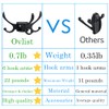 Ovlist Heavy Duty Swivel Coat Hook Space Saving Towel Rope