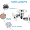 PARFCO Drain Strainer, 3 Pieces Strainer Shower Drain Hair, Stainless