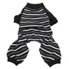 Dog Pajamas Warm Comfortable Stretchy 4 Legs Striped Dog Pajamas