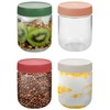 iyayayuanyuan 16oz Borosilicate Glass Jars with Lids - Freezer to