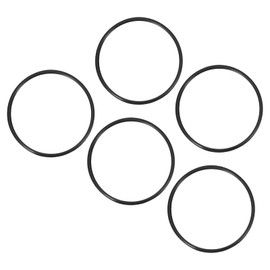 QUARKZMAN Nitrile Rubber Rings Seal Repair 75 mm x 65 mm x 5 mm for Tap Plumbers Repair Seal Connection, Black Pack of 5