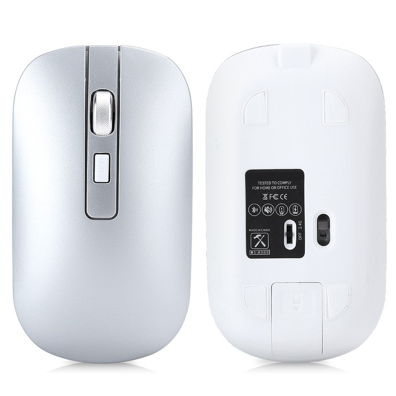 HXSJ Wireless Mouse DualMode Rechargeable for Bluetooth 5.1 Office Game