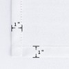 BGment Pure White Curtains 40 Inches Length for Kitchen Windows