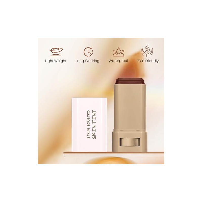 Base Maquillaje Barra Skin Tint Ligera Larga Duración Impermeable