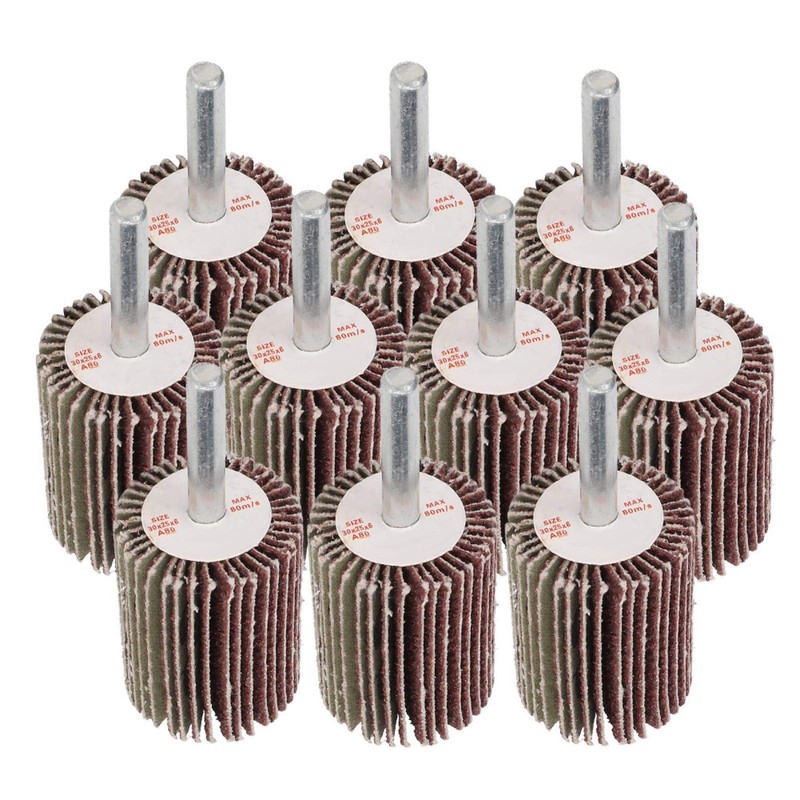 Pack of 10 Flap Grinder 60 Grit Flap Grinder 30