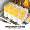 Linkidea 2 Pcs Sliced Cheese Container, Plastic Cheese Holder with