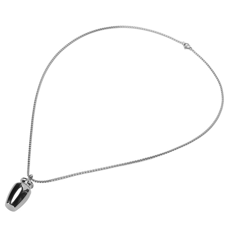 Pet Ashes Necklace Exquisite Memorial Stainless Steel Cremation Jewelry Urn