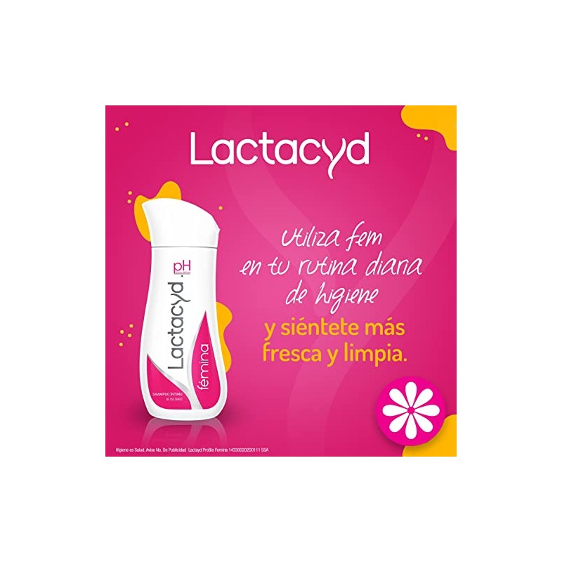 Lactacyd fémina shampoo íntimo de uso diario, 200ml