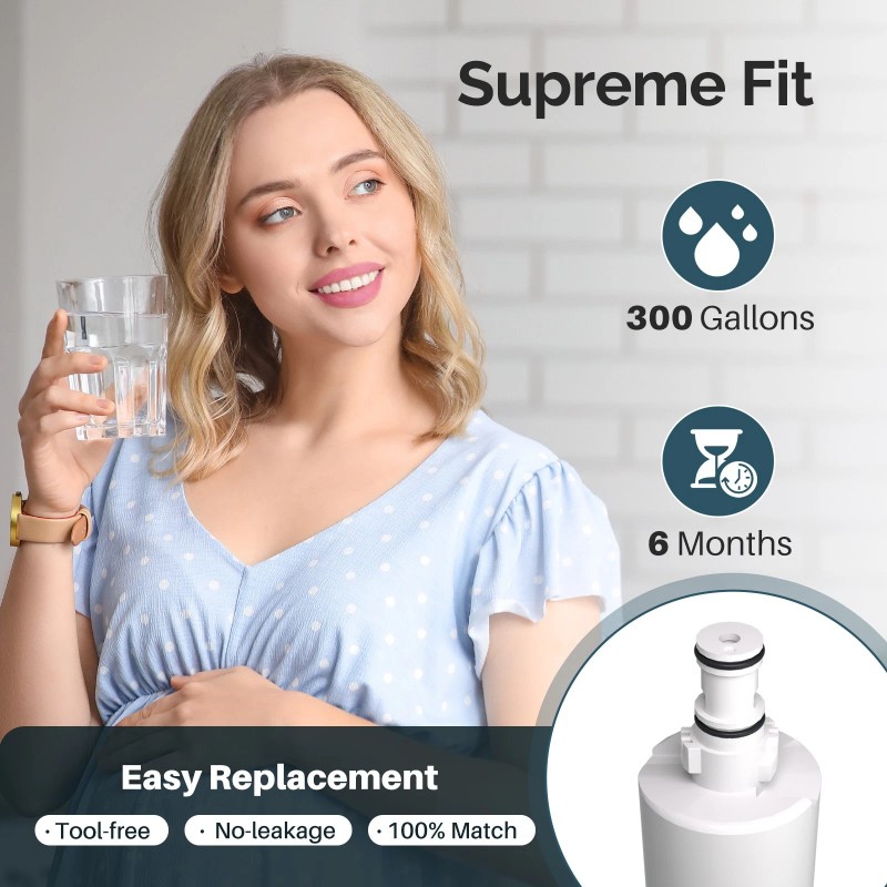 IcePure RWF0500A Refrigerator Water Filter Fit For 4396508 4396510 nlc240v