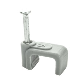 BG Electrical Twin and Earth Cable Clips, Pack of 50, Grey, 1.5 mm