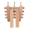 12 Spools Wooden Sewing Thread Holder Foldable Bobbin Hanging Rack