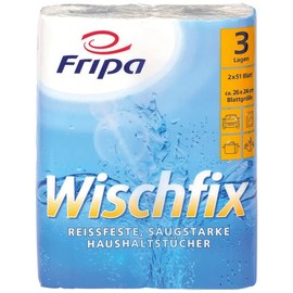 Fripa 3012011 Wischfix Household Rolls Brilliant White