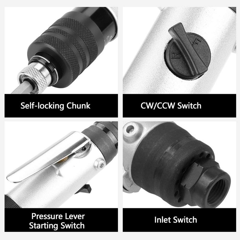 Destornillador neumático de mano YWBL-WH de 1000 rpm tipo embrague