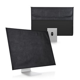 kwmobile Case compatible with 24-26 inch monitor - with 2 compartments on the back - protective case in black