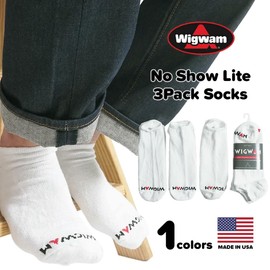 Wigwam Super 60 Ankle Socks, No Sho-Light, 3 Pair Set, White, white