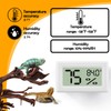 Bearded Dragon Accessories, 2 PCS Rectangle Reptile Thermometer and Humidity