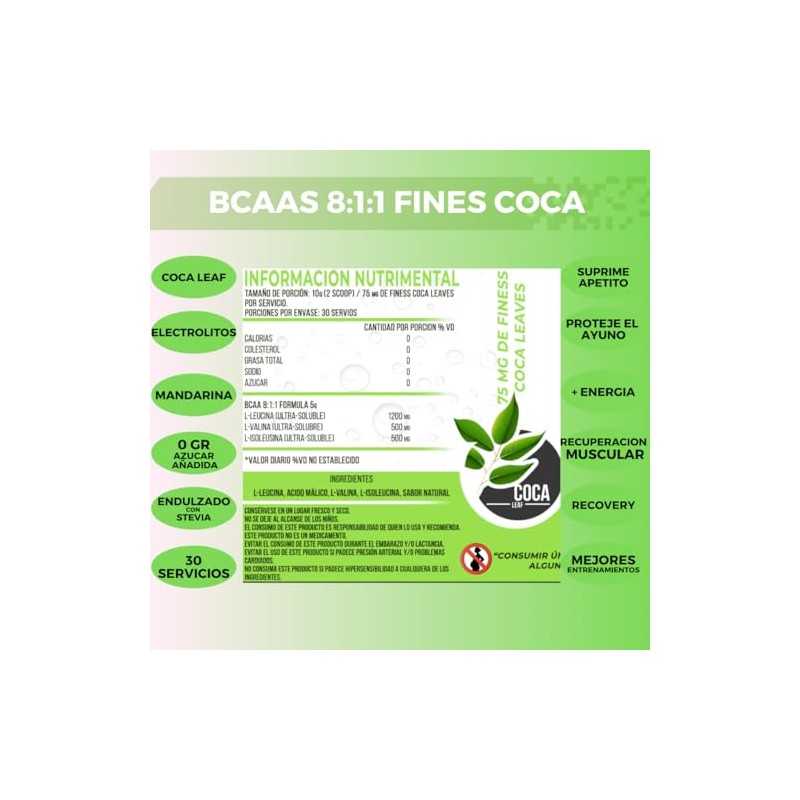 BCAAS 8:1:1 sabor tangerine 300 gr| Recovery| Energy| Aminos| Aminoacidos