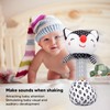 2pcs Baby Hand Rattle Toys Cartoon Stuffed Animal Shaped PP