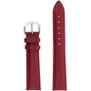 Tech Swiss LEA351-16SS Watch Band Genuine Leather Red 16 millimeters