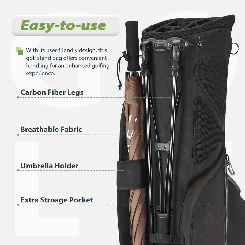 GoHimal 14-Way Golf Stand Bag, Golf Bag for Men with