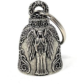 Angel Motorcycle Biker Bell Accessory or Key Chain for Luck