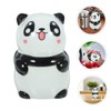 Mikinona 2pcs Ceramic Panda Seasoning Jar Salt Pepper Portable Kitchen