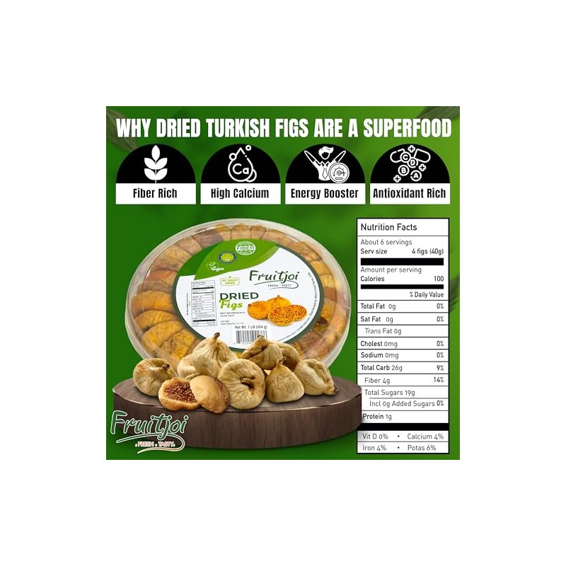 Fruitjoi Turkish Dried Figs – Premium Natural Figs, No Added
