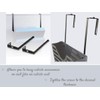 1InTheOffice Cubicle Hangers, Metal Adjustable Hanger, Cubicle Hanger for Rails