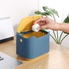 YAGGOOD Small desk bin mini waste bin with lid kids