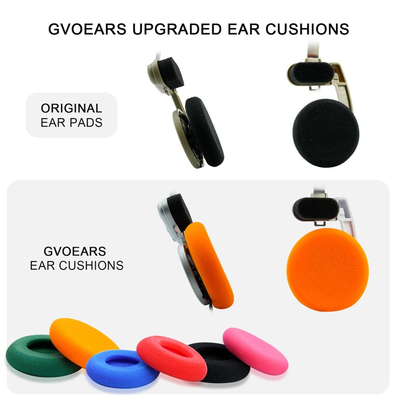 almohadillas para orejas de repuesto para Koss Porta Pros (naranja)