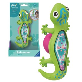 Ravensburger Play+ Rainmaker Shake & Twist - Gecko | Gentle Rain Sound Toy | Supports Sensory & Motor Skill Development
