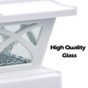 SIEDiNLAR Solar Post Cap Lights Outdoor Glass 2 Modes 8