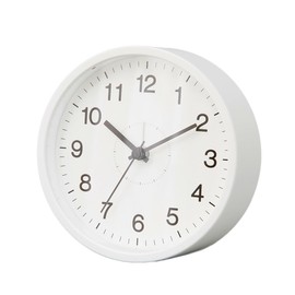 Nitori 8171487 Quiet Second Hand Table Clock SW 006TG White