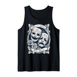 SMILE NOW CRY LATER Retro Gothic Cholo Gangster Chicano Art Tank Top