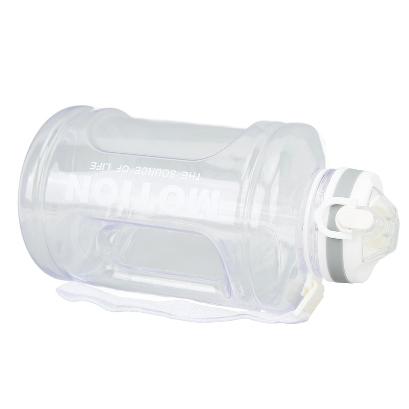 1500ml Large Capacity Sports Water Bottle Portable Scale Marking Poping