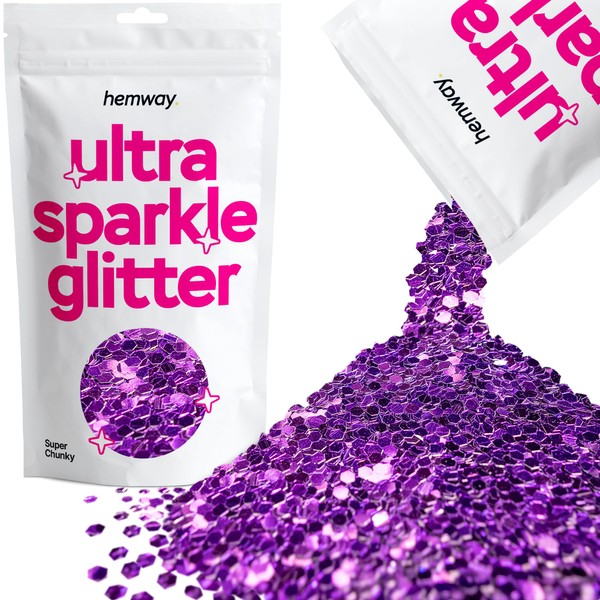 Hemway Premium Ultra Sparkle Glitter Multi Purpose Metallic Flake for