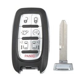 ACROPIX 433 MHz Key Fob Keyless Entry Remote Fit for Chrysler Pacifica Voyager - Pack of 1 Black