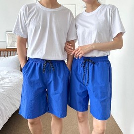 Chin Chin Family Beach Swim Shorts for Men, Women & Kids Kids Sky Blue/Adult M