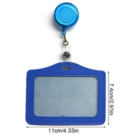 DDKY 10 Pack ID Badge Holders, Card Holders, Colorful Card Holder with Retractable ID Cards for Business Events, Exhibitions, ID Cards, Travel Cards, Office and School Supplies