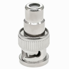 4pcs BNC Male to RCA Female Coaxial Adapter BNC RCA Coupler Adapter Copper Converter Connector for TV Monitor/CCTV Security Camera/Surveillance System/DVR System